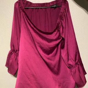 Magenta 3/4 sleeve top from DKNY